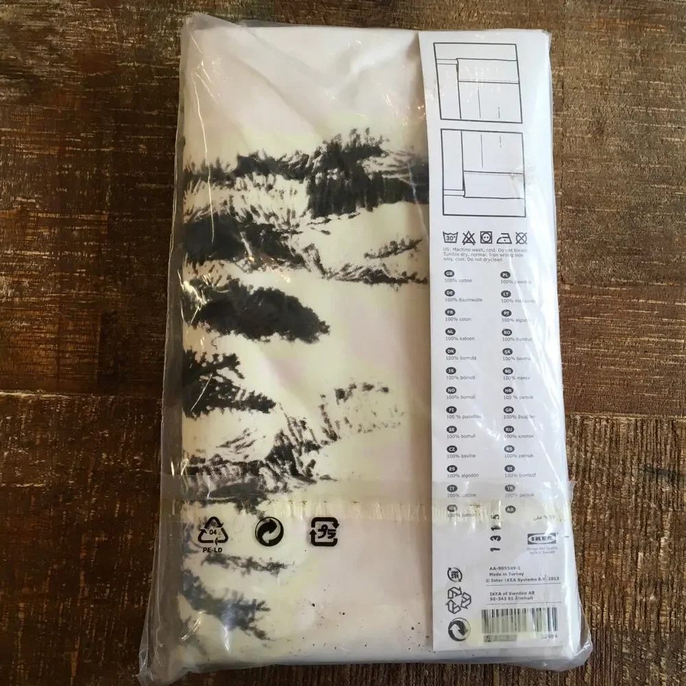 IKEA Liamaria Pine Christmas Tree Fabric Wall Hanging NEW 59 x 82 Glow in Dark
